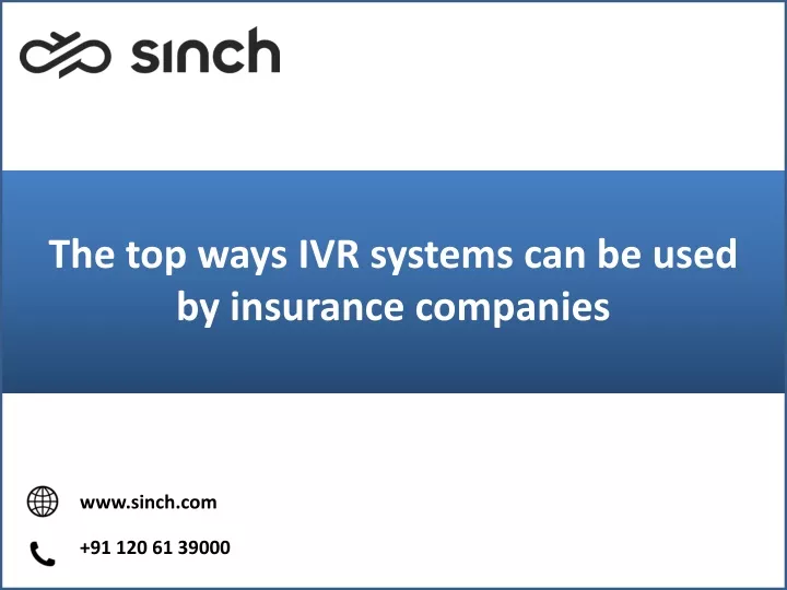 the top ways ivr systems can be used by insurance