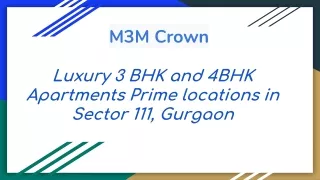 M3M Crown