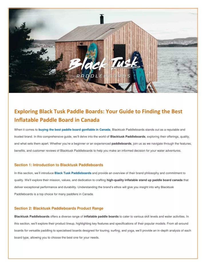 exploring black tusk paddle boards your guide