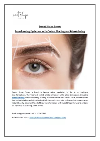 sweet shape brows