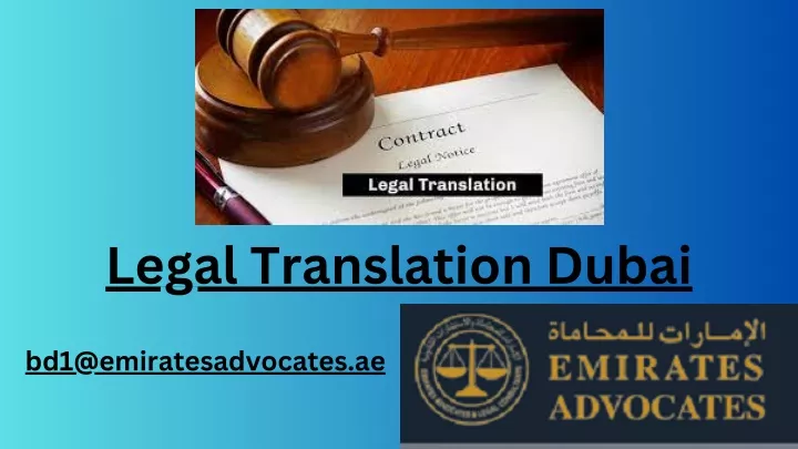 legal translation dubai