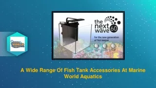 A Wide Range Of Fish Tank Accessories At Marine World Aquatics