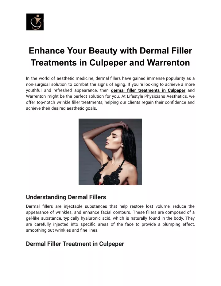 enhance your beauty with dermal filler treatments