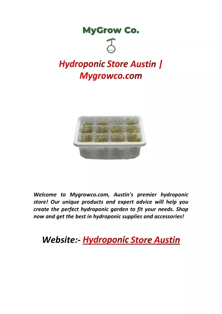 welcome to mygrowco com austin s premier