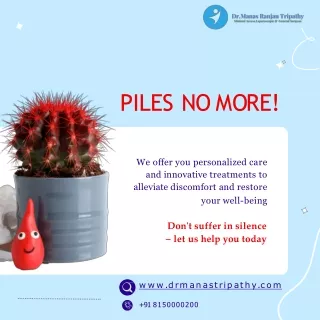 Get Lasting Relief from Piles | Hemorrhoids Treatment in HSR Layout | Dr. Manas