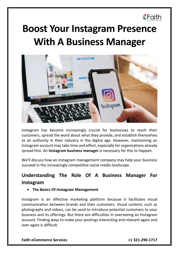 boost your instagram presence with a business