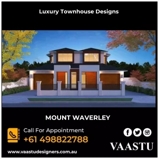 Luxury Townhouse Designs - Vaastu Designers