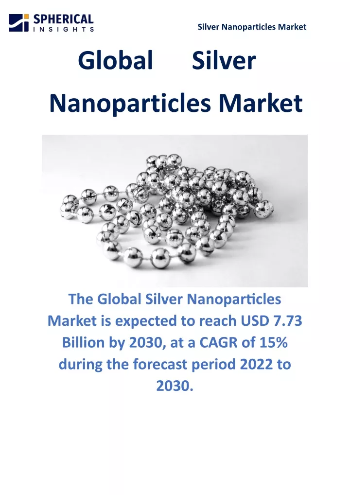 silver nanoparticles market global silver