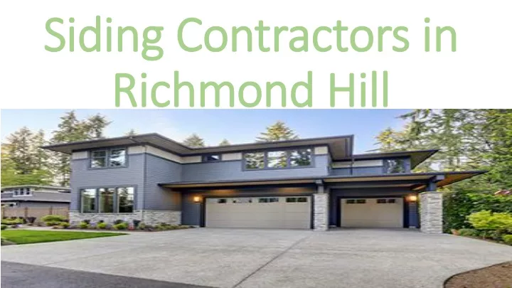 siding contractors in richmond hill