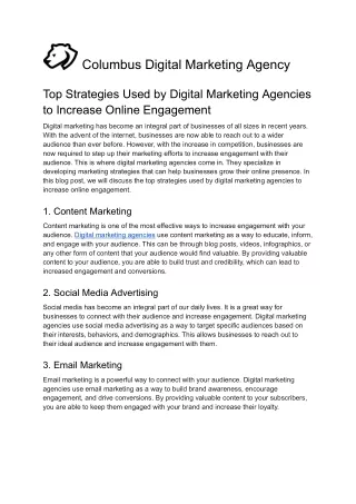 Columbus Digital Marketing Agency