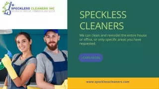 Best Residential Cleaning In Shaker Hts, OH | Specklesscleaners.com