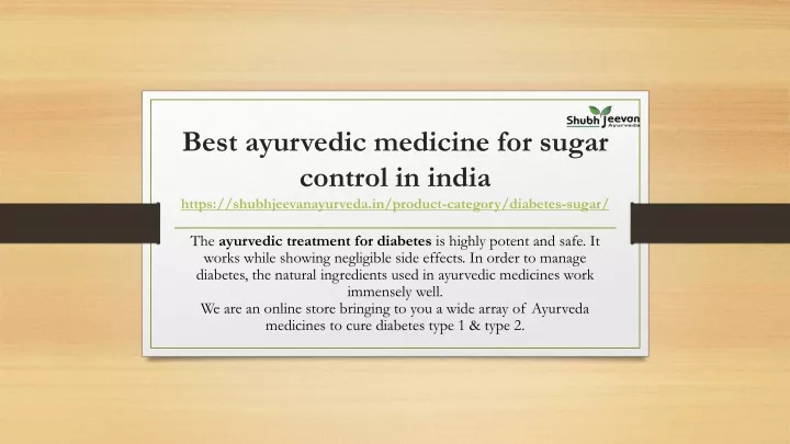 best ayurvedic medicine for sugar control