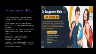 Do Assignment Help