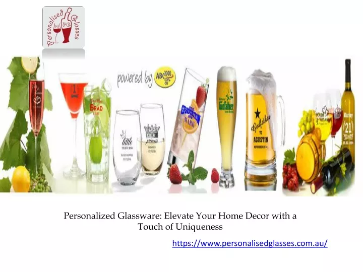 personalized glassware elevate your home decor