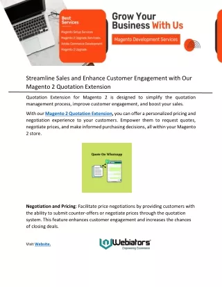 streamline sales and enhance customer engagement