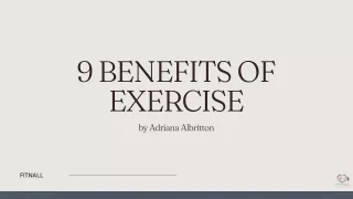 9 benefits of exercise by adriana albritton