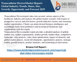 transcathetar devicesmarket report global