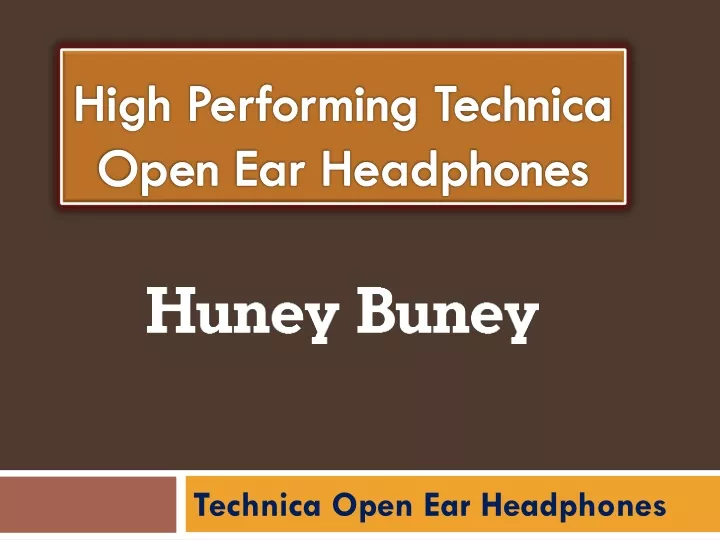 high performing technica open ear headphones