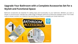 upgrade your bathroom with a complete accessories