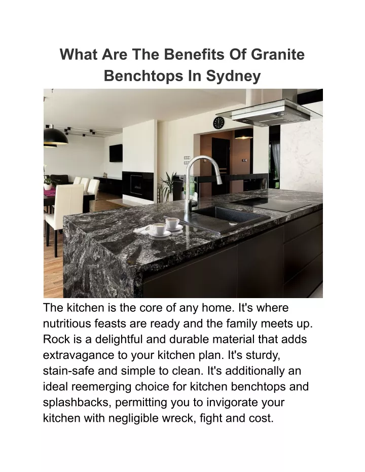 what are the benefits of granite benchtops