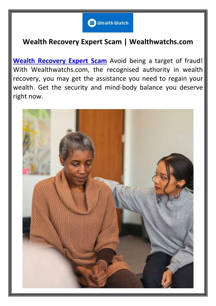 wealth recovery expert scam wealthwatchs com