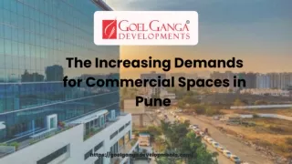 The Increasing Demands for Commercial Spaces in Pune — Gunjan Goel Pune