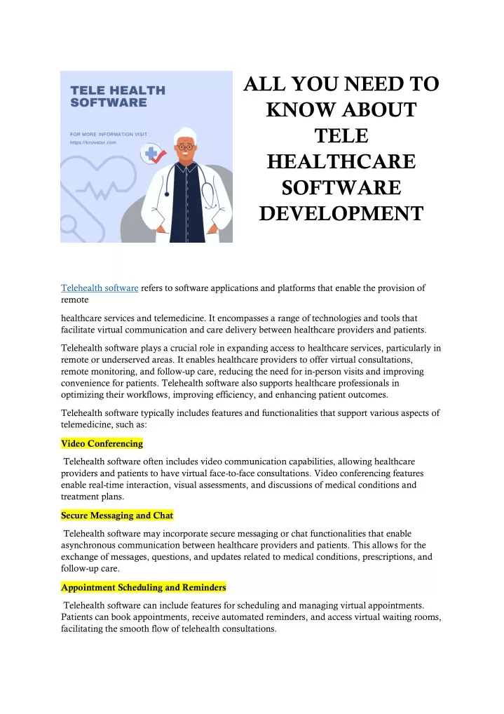 all you need to know about tele healthcare