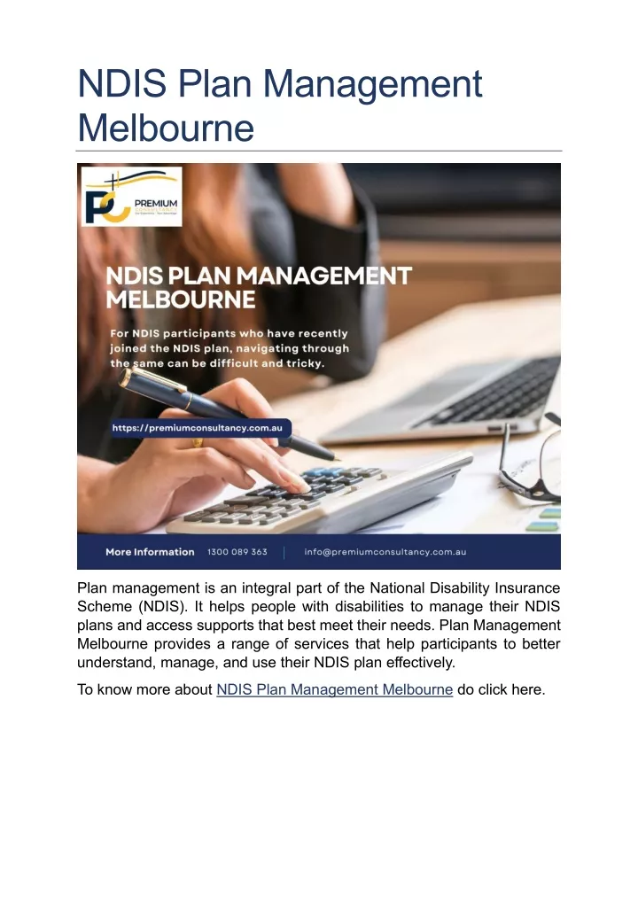 ndis plan management melbourne