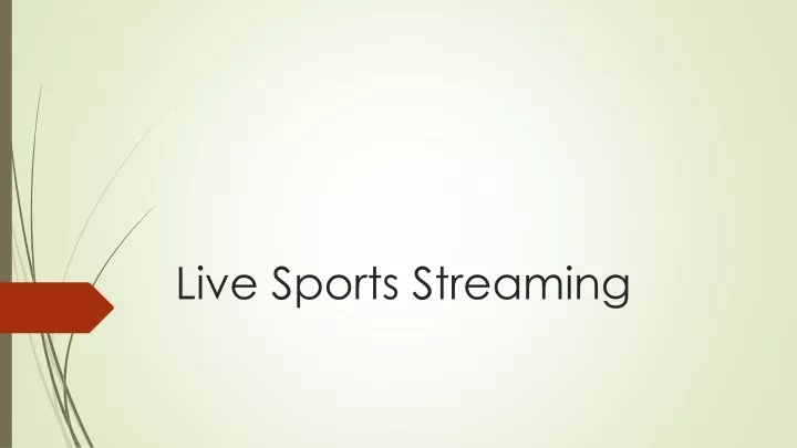 live sports streaming