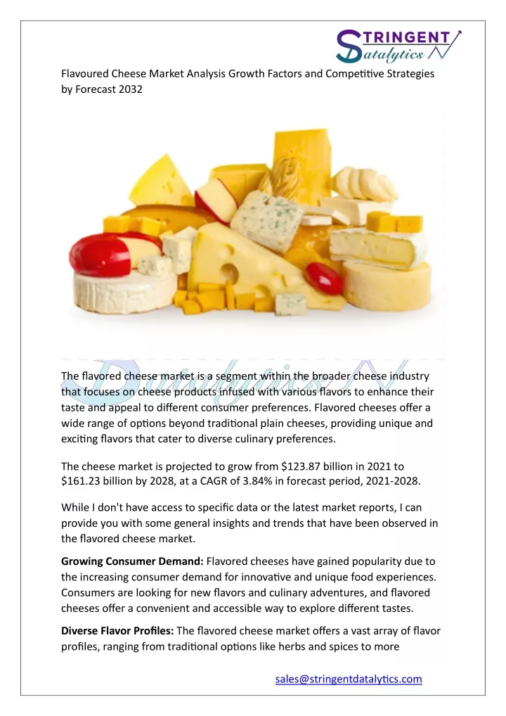 flavoured cheese market analysis growth factors
