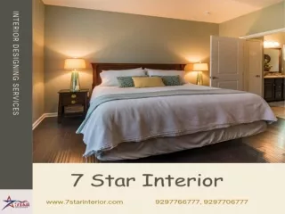 Transform Your Space into a Work of Art with 7 Star Interior's Premier Interior Designing Services in Patna