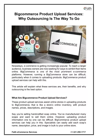 bigcommerce product upload services