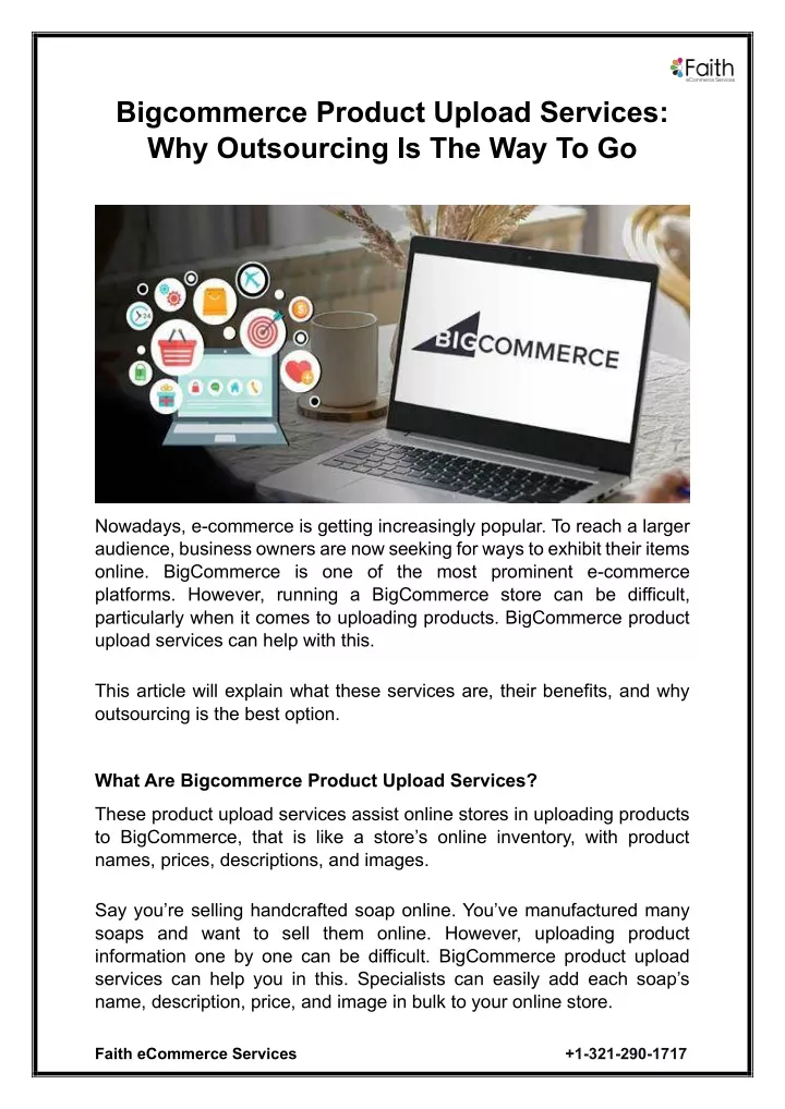 bigcommerce product upload services