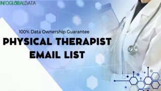 Buy Physical Therapist Lists - 100% Privacy Compliant