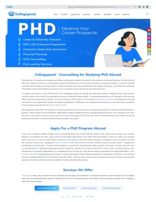 PHD Abroad Course, Eligibility, Scholarship, Universities