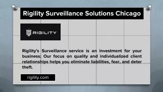 rigility surveillance solutions chicago