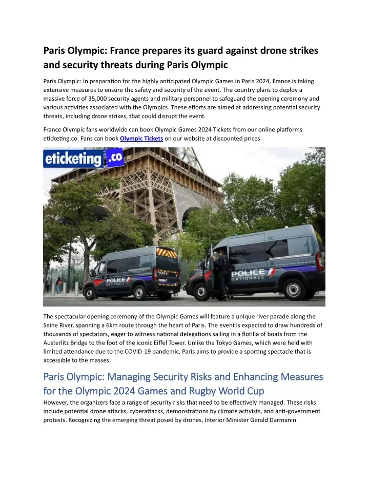 paris olympic france prepares its guard against