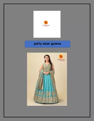 party wear gowns