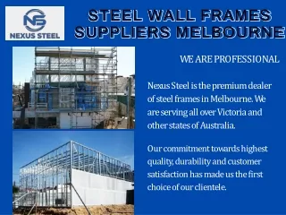 Steel Wall Frames Suppliers Melbourne
