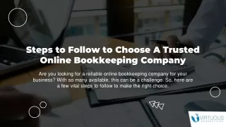 Steps to Follow to Hire a Reliable Online Bookkeeping Company