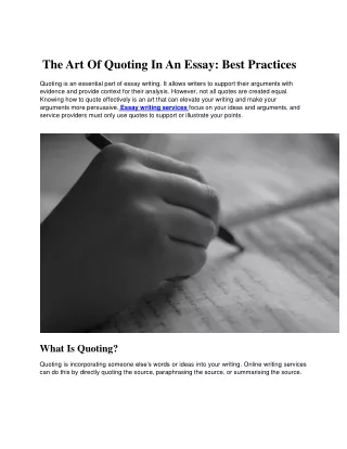The-Art-Of-Quoting-In-An-Essay-Best-Practices