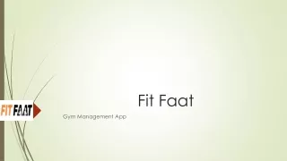 Powerful Gym Management App for Sports Academies | Fitfaat.com