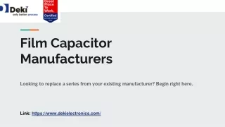 Film Capacitor Manufacturers
