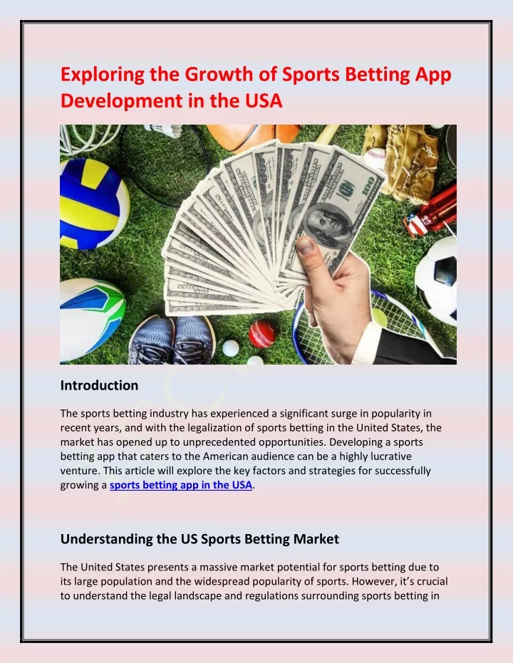 exploring the growth of sports betting