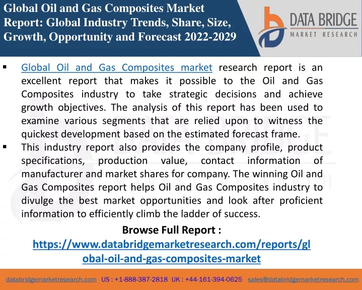 global oil and gas composites market report