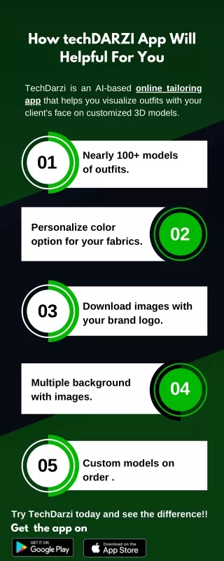 TechDarzi: The Best Online Tailoring App for outfit visualization!