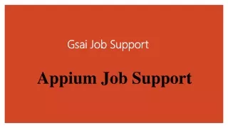 gsai job support