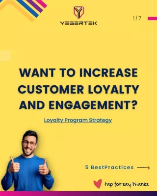 Loyalty Program Strategy 5 Best Practices - Yegertek