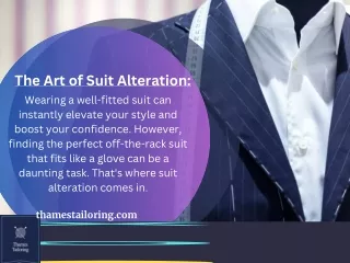 Suit alteration