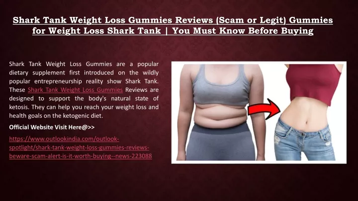shark tank weight loss gummies reviews scam